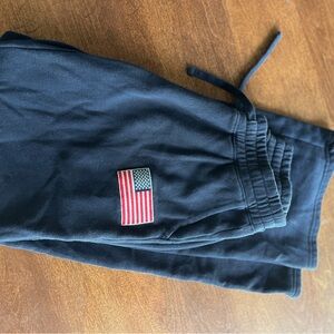 Hollister Kids Navy Joggers with Flag Patch
